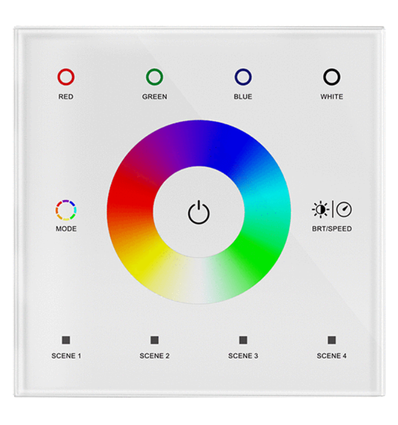 LEDlife rWave RGBW-kontroller för vägg - Vit, 12V-24V
