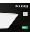 60x60 LED-panel, 40W - CREE LED, 120lm/W, 6 års garanti, vit kant