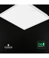 60x60 LED-panel, 40W - Höjd:33mm, CREE LED, 120lm/W, 6 års garanti, vit kant
