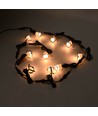 10-pack markspotlights - 0,5W, rund, rostfritt stål, komplett inkl. strömförsörjning