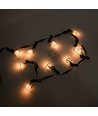 10-pack markspotlights - 0,5W, rund, rostfritt stål, komplett inkl. strömförsörjning