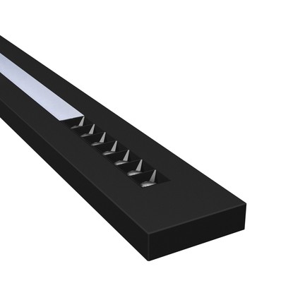 LEDlife 20W/30W/40W WLD PLANK LED-taklampa - 120cm, CCT, 40°, svart, opalglas