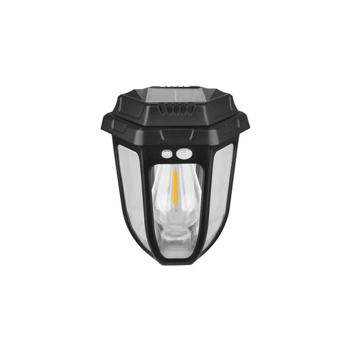 Solara Rustica 1W solcellsdriven trädgårdslampa - 2700K, 50cm hög, IP44, svart finish