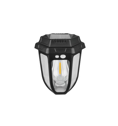 Solara Rustica 1W solcellsdriven trädgårdslampa - 2700K, 50cm hög, IP44, svart finish