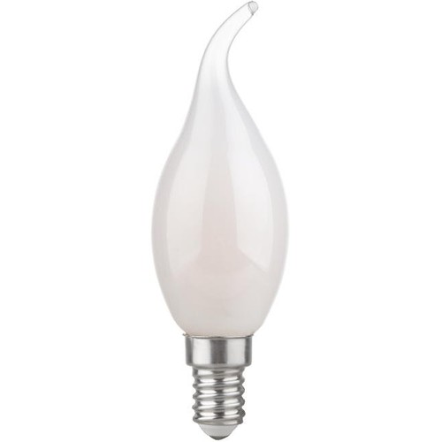 E14 2,5W dimbar LED-kronljuslampa med topp - C35, 250lm, opalt glas, varmvit