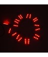1,1W per st. Vattentät röd LED-modul - 12V DC, IP66, perfekt för skyltar och speciallösningar