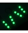 1,1W LED-modul - 12V DC, IP66, vattentät grön, perfekt för skyltar och speciallösningar