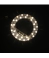 21,5cm / 24/18/12W LED-insats med linser - Flicker free, valbar CCT, ersätter G24, cirkelrör och kompaktrör