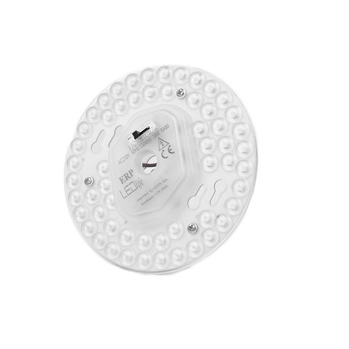Ø13 cm / 18W LED-insats med linser - Flicker free, valbar CCT, ersätter G24, cirkelrör och kompaktrör
