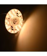 Ø13 cm / 18W LED-insats med linser - Flicker free, valbar CCT, ersätter G24, cirkelrör och kompaktrör