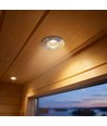 Bastu downlight - 24V DC, RA93, 1,1W, 3m kabel, Hål: Ø3 cm, Mått: Ø3,5 cm