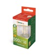 E27 4W LED klotlampa - G45, filament, klart glas