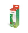 E14 4W LED kronljuslampa - C35, filament, frostat glas