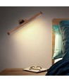 3W Laddningsbar vägglampa - IP20, Trä, 360° roterbar, inkl. ljuskälla
