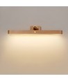 3W Laddningsbar vägglampa - IP20, Trä, 360° roterbar, inkl. ljuskälla