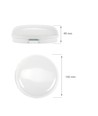 8W LED Technic vägglampa - IP54, IK10, rund, vit, inkl. ljuskälla