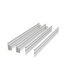 Hög ram till 60x60 LED panel - Samlas snabbt, plasthörn,Utan synliga skruvar, vit kant