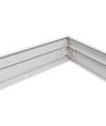 Hög ram till 60x60 LED panel - Samlas snabbt, plasthörn,Utan synliga skruvar, vit kant