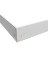 Hög ram till 60x60 LED panel - Samlas snabbt, plasthörn,Utan synliga skruvar, vit kant