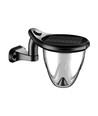 1W Solara Brilo solcells LED lampa, 3-i-1 - 3.7V, 100lm, CCT, bordslampa, vägglampa och spett, IP44, svart