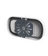 10W Pastilo CCT LED vägg/taklampa - 120lm/W, IP54, IK10, Oval, vit, 3-CCT switchable