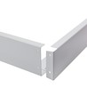 600x600 Algine ram - för monterad armatur, ytmonterad, fast, vit