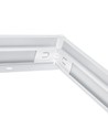 Ram till 60x60 LED panel - Samlas snabbt, plasthörn,Utan synliga skruvar, vit kant