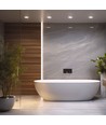 28W DURE 3 MAX LED downlight panel - 121lm/W, IP44 våtrum, Ø23cm, 4000K, 5 års garanti
