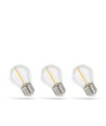 LED-lampor E27 1W - 230V, filament, varmvit, klar, Spectrum, 3-pack