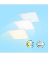 60x60 LED panel, 26W/36W/46W - Höjd:34mm, 144lm/W, CCT, UGR19, Backlight, 5 års garanti