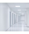 60x60 LED panel, 26W/36W/46W - Höjd:34mm, 144lm/W, CCT, UGR19, Backlight, 5 års garanti