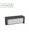 20W Verto Block CCT vägglampa - 120lm/W, IP65, svart, justerbar ljusfärg, fasadbelysning