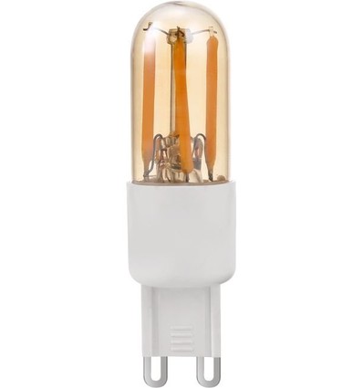 G9 3W dimbar LED-lampa - 6,6cm, 2200K, Gold, filament