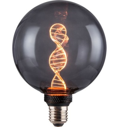 E27 3,5W dimbar LED Vintage DNA Globe G125 - 1800K, rökfärgat glas, 60lm