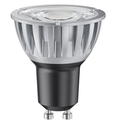 GU10 6,5W dimbar LED-lampa - 10°, 500lm, 2700K, silverfinish