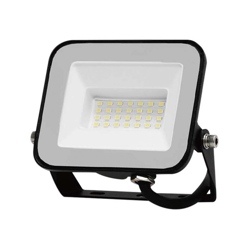 20W V-Tac Slimline LED-strålkastare - Samsung LED-chip, svart hölje, IP65 utomhus