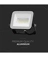 20W V-Tac Slimline LED-strålkastare - Samsung LED-chip, svart hölje, IP65 utomhus