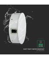 V-Tac 4W LED-vägglampa - IP65, vit, rund, 4-vägs ljus, 4000K, inkl. ljuskälla