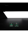 120x30 LED-panel, 40W - 120lm/W, CREE-chip, 6 års garanti, vit ram