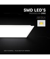 120x30 LED-panel, 40W - 120lm/W, CREE-chip, 6 års garanti, vit ram