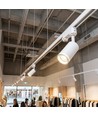 3-fas GU10 skenspotlight - Stilren vit design, enkel installation, utan ljuskälla