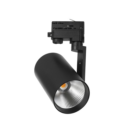 V-Tac 20W 3-fas skenspotlight - CREE chip, 6400K, svart hölje, 6 års garanti