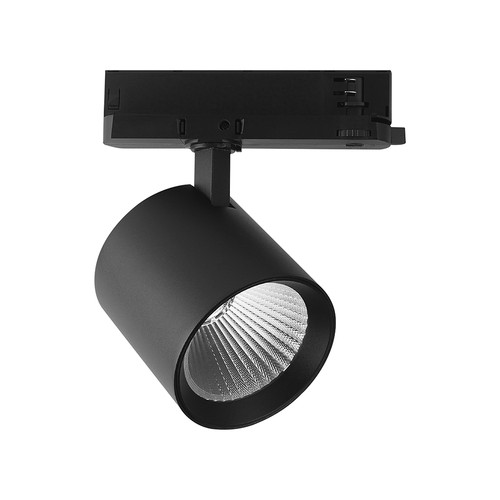 36W 3-fas skenspotlight - CREE-chip, svart, 6400K, 6 års garanti