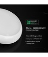 V-Tac 8W/16W/20W LED-plafon med sensor och nödljus - 135lm/W, IP54, CCT, Bulkhead, Cree chip