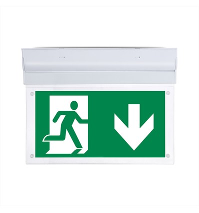 V-Tac 2W LED nödbelysning för vägg/tak - 6000K, 12 timmars laddning, Cree chip