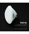 V-Tac 12W PAR56 LED poollampa - IP68 vattentät, 6500K, kallvit