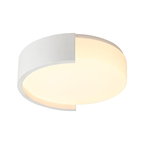 48W LED-designlampa för tak - Ø45cm, 3-i-1 CCT, dimbar, vit, inkl. fjärrkontroll