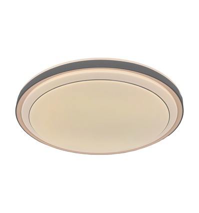 V-Tac 30W/60W/30W Designer taklampa - CCT, dimbar, brun kant, inkl. fjärrkontroll