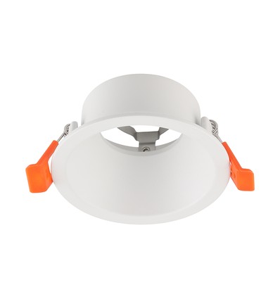 GU10 infälld spotlight, bländfri - Rund, vit, Deep Anti Glare, utan ljuskälla