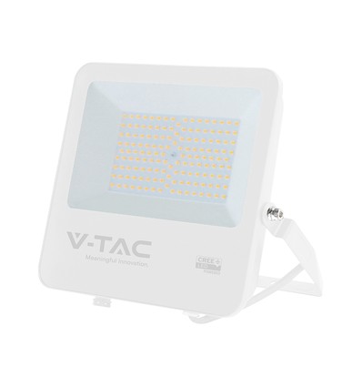 100W LED-strålkastare - 135lm/W, IP65, vitt hölje, 6 års garanti, CREE-chip